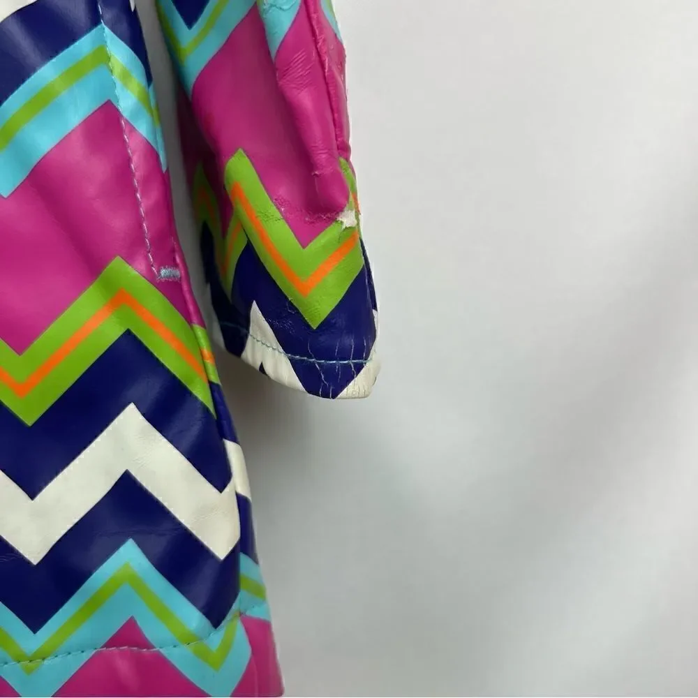 Hartstrings Purple and pink lined raincoat with hood